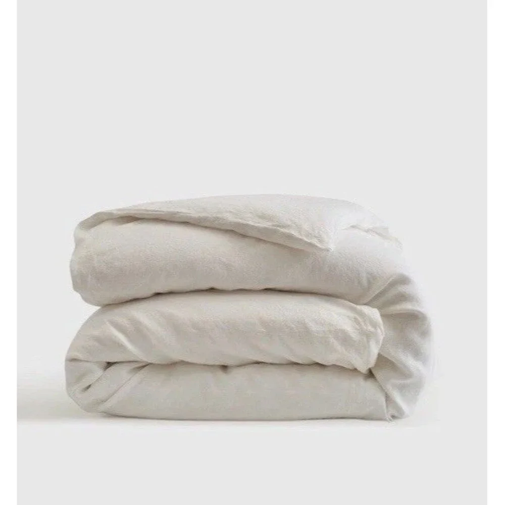 European Linen Duvet Cover, King/Cal King, White